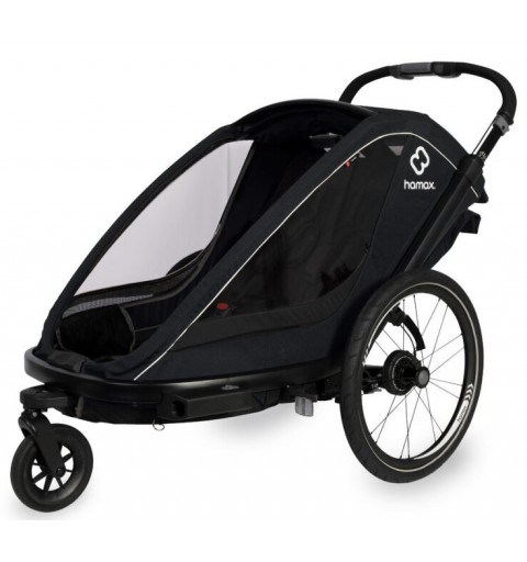 Hamax Breeze - przyczepka rowerowa podwójna | Black